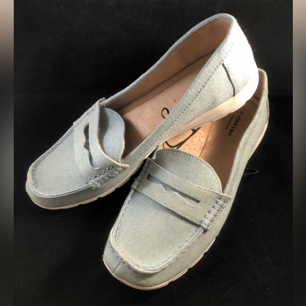 St. John's Bay Light Blue Slip-On Penny Loafers